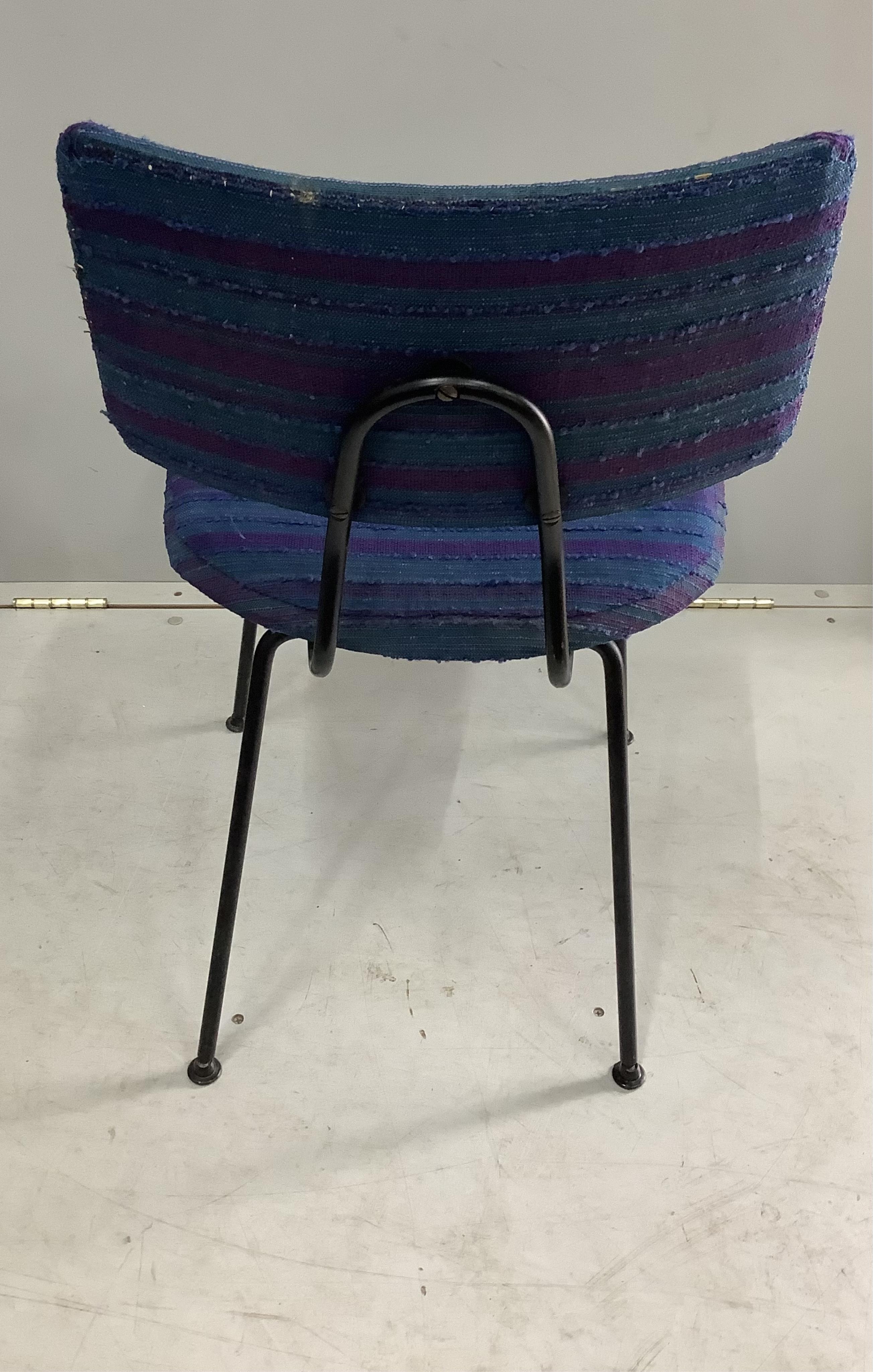 Six Robin Day festival hall chairs, width 45cm, depth 45cm, height 75cm